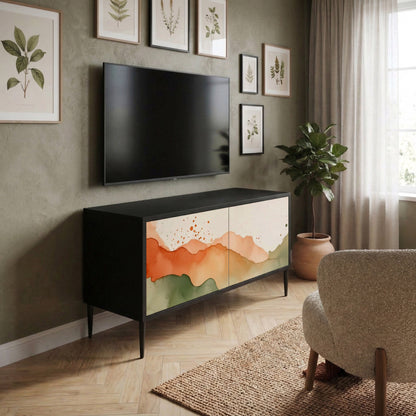 WATERCOLOUR PEAKS Compact 2-Door TV Cabinet