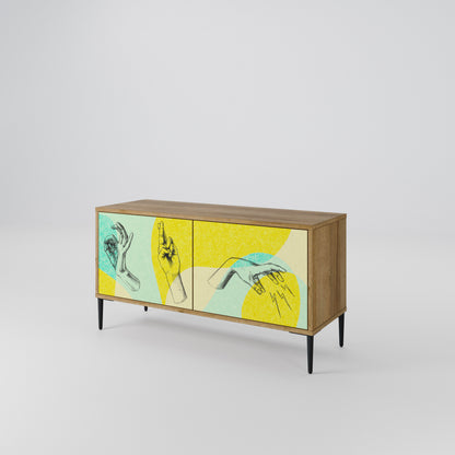 BODY LANGUAGE Compact 2-Door TV Cabinet
