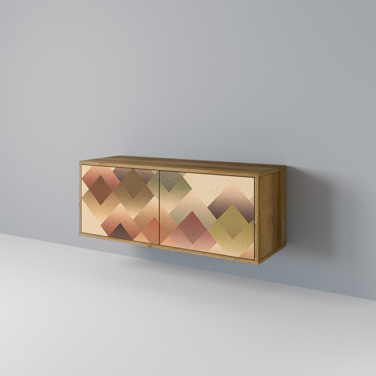 GEOMETRIC FUSION Móvel de TV Compacto de 2 Portas