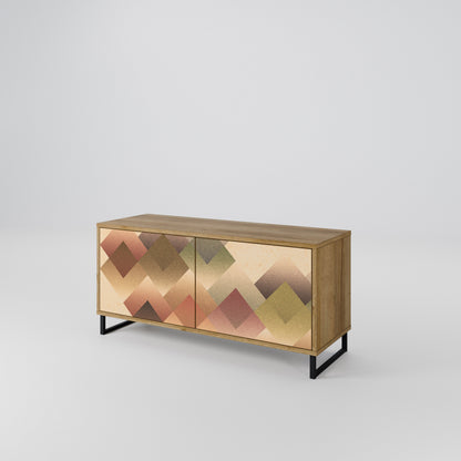 GEOMETRIC FUSION Móvel de TV Compacto de 2 Portas