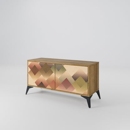 GEOMETRIC FUSION Móvel de TV Compacto de 2 Portas