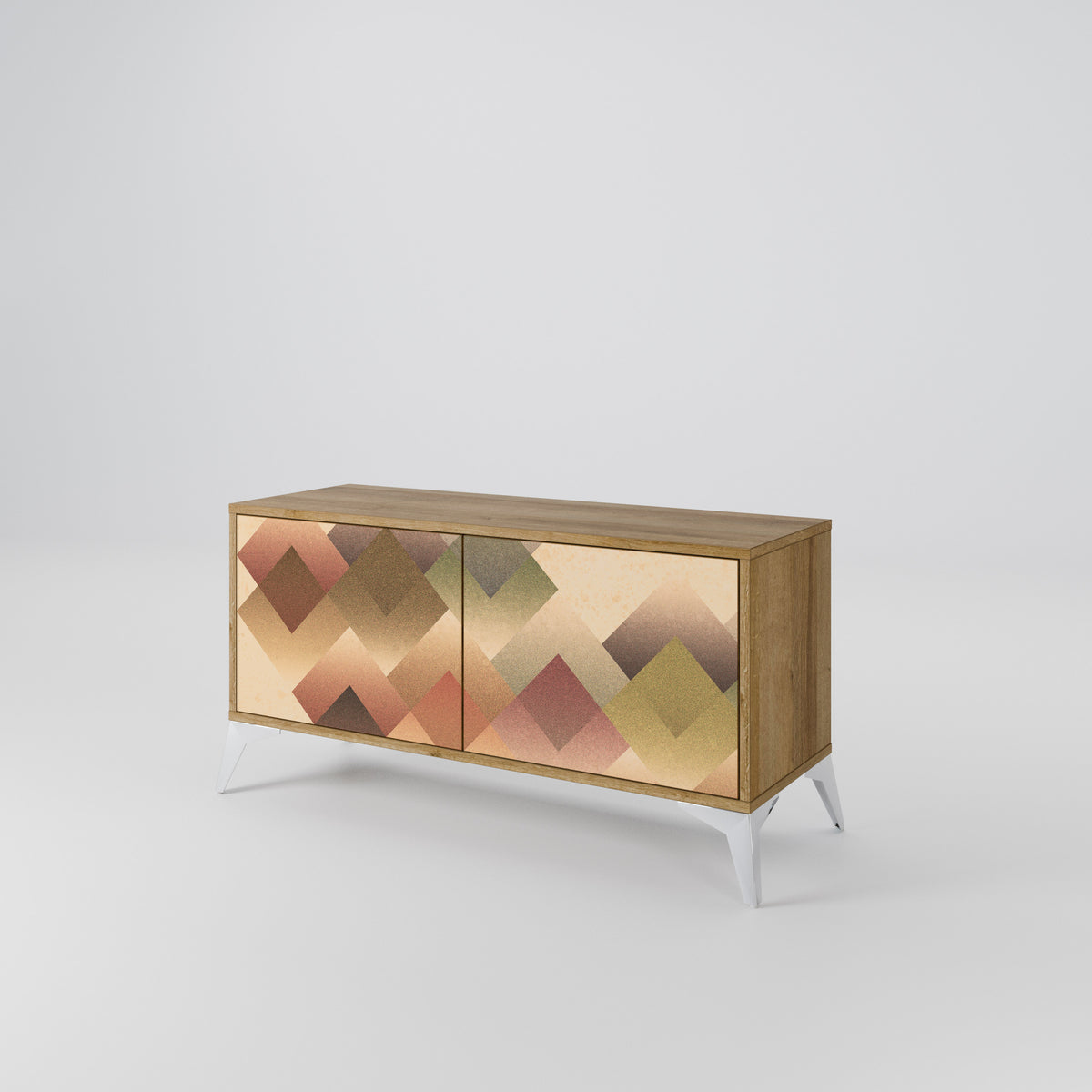 GEOMETRIC FUSION Móvel de TV Compacto de 2 Portas