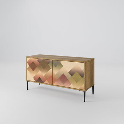 GEOMETRIC FUSION Móvel de TV Compacto de 2 Portas