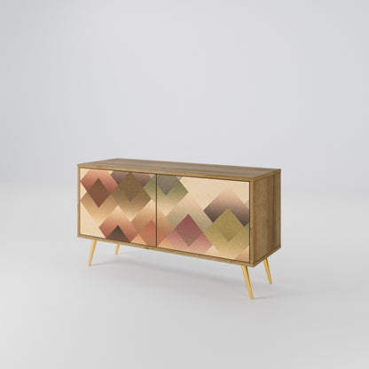 GEOMETRIC FUSION Móvel de TV Compacto de 2 Portas