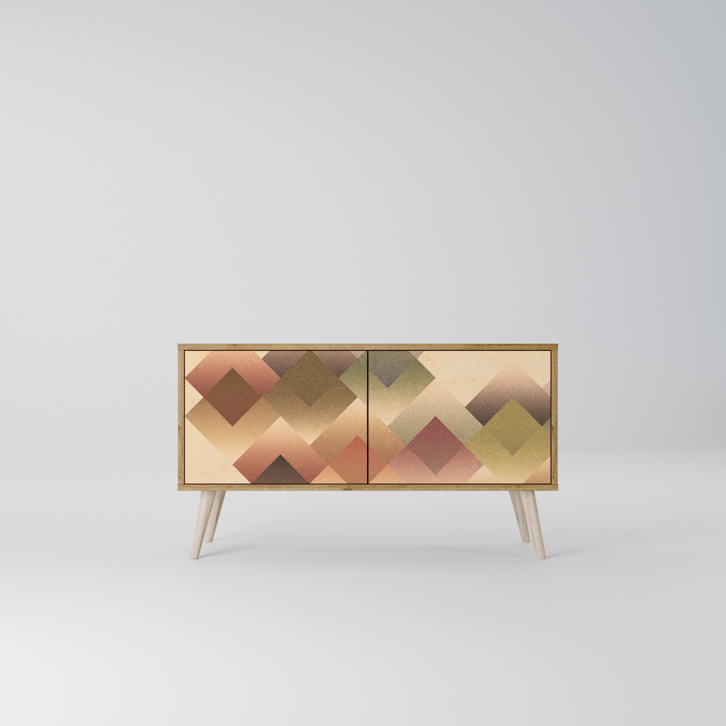 GEOMETRIC FUSION Móvel de TV Compacto de 2 Portas