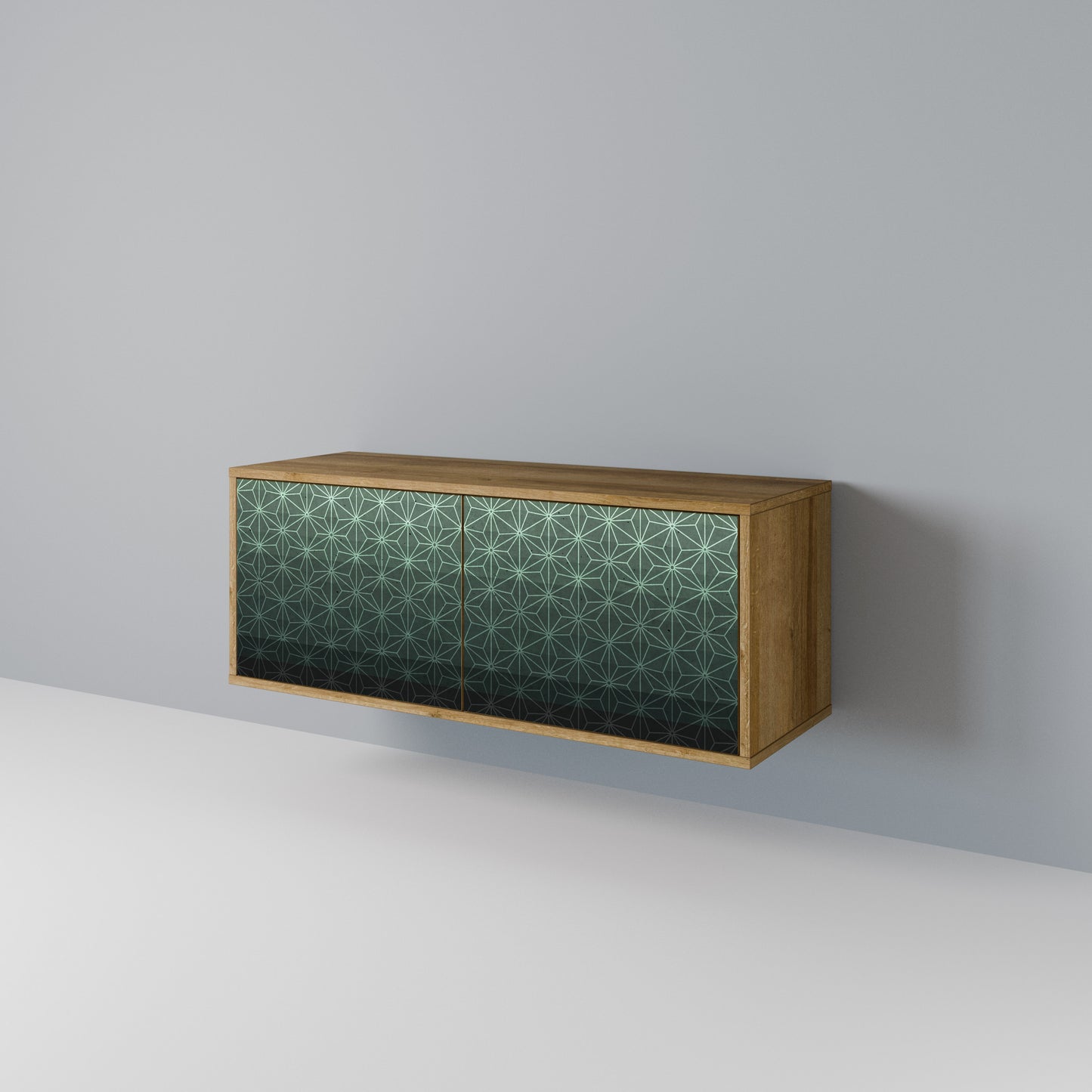 ORNAMENTAL GLIMMER Móvel de TV Compacto de 2 Portas