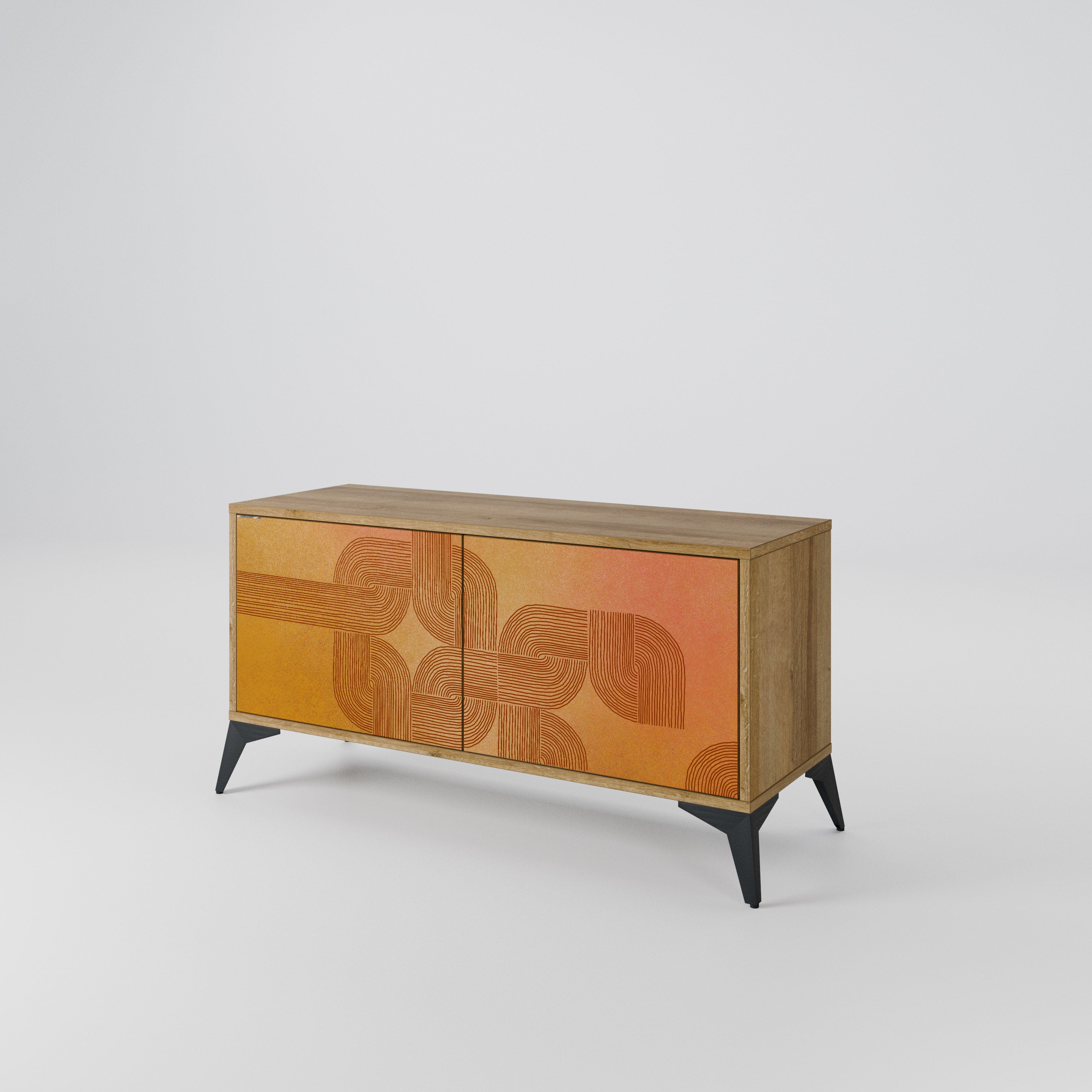 STRENGTHENING RELATION Compact 2-Door TV Cabinet