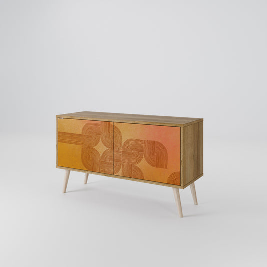 STRENGTHENING RELATION Compact 2-Door TV Cabinet