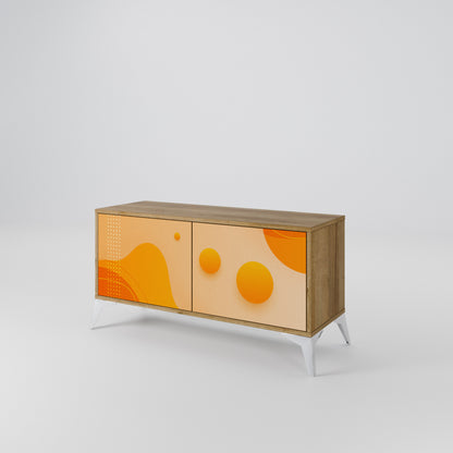 ORANGE ARRANGEMENT Móvel de TV Compacto de 2 Portas