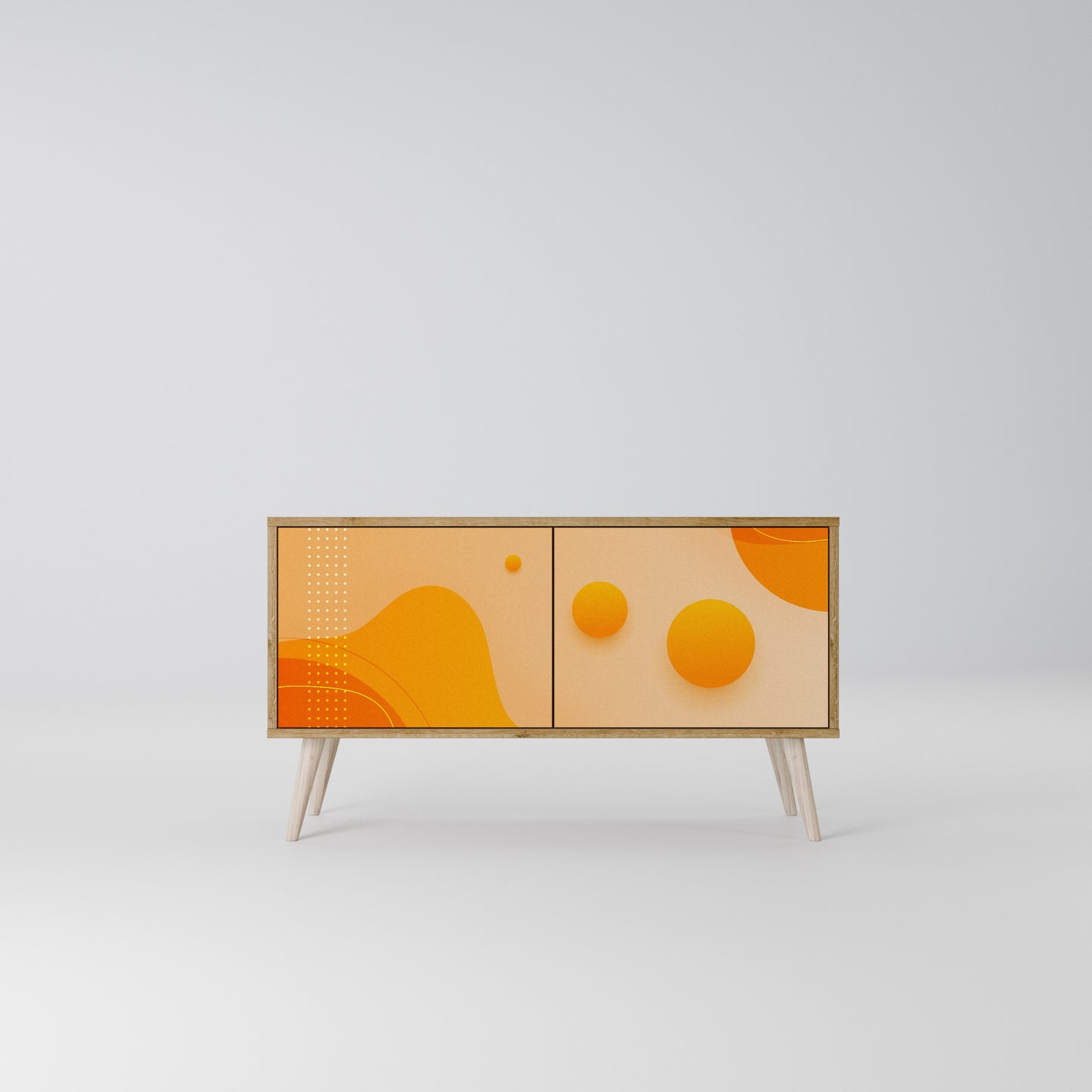 ORANGE ARRANGEMENT Móvel de TV Compacto de 2 Portas