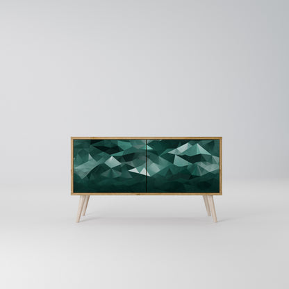 POLYGONAL FLOATING Móvel de TV Compacto de 2 Portas