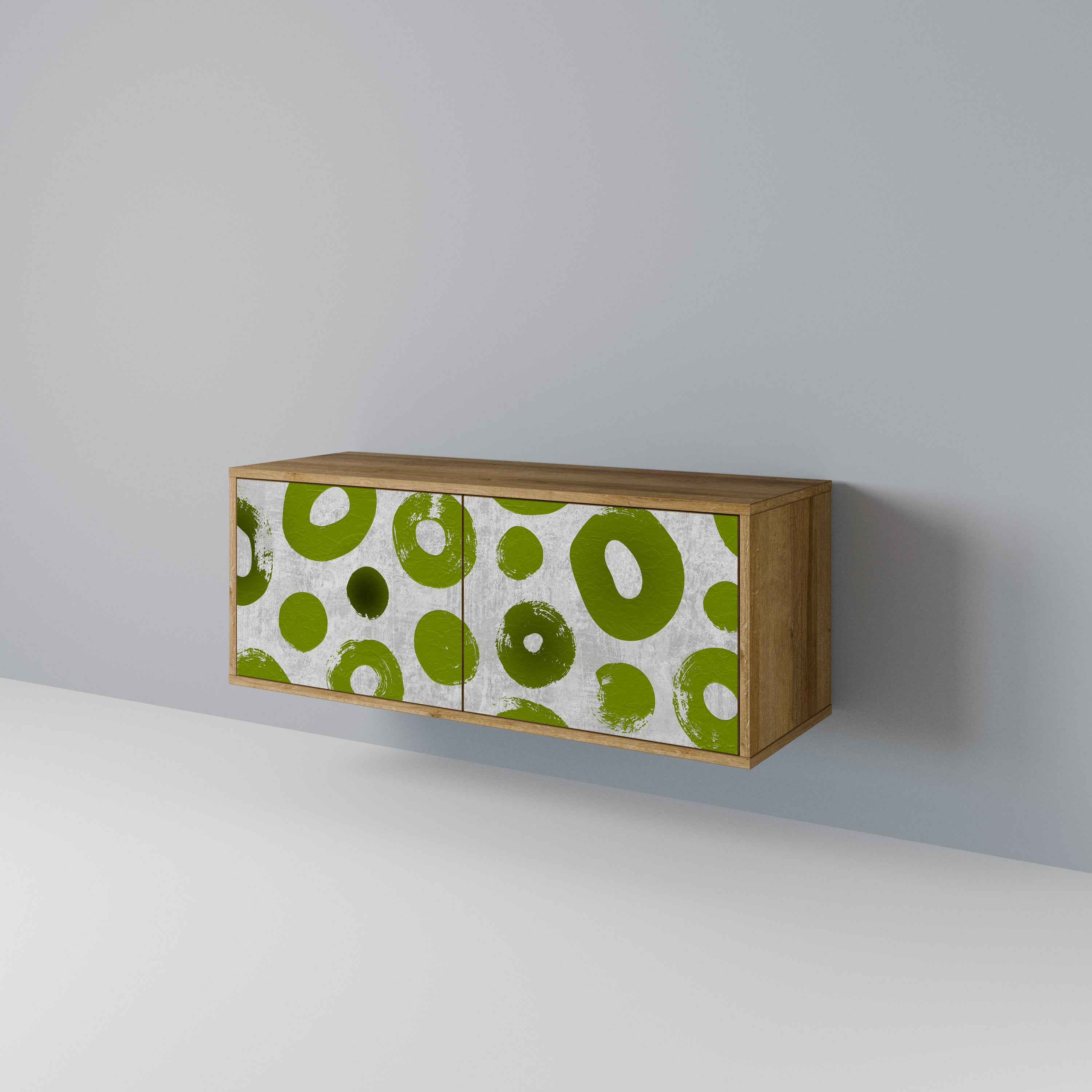 GREEN RHAPSODY Compact 2-Door TV Cabinet