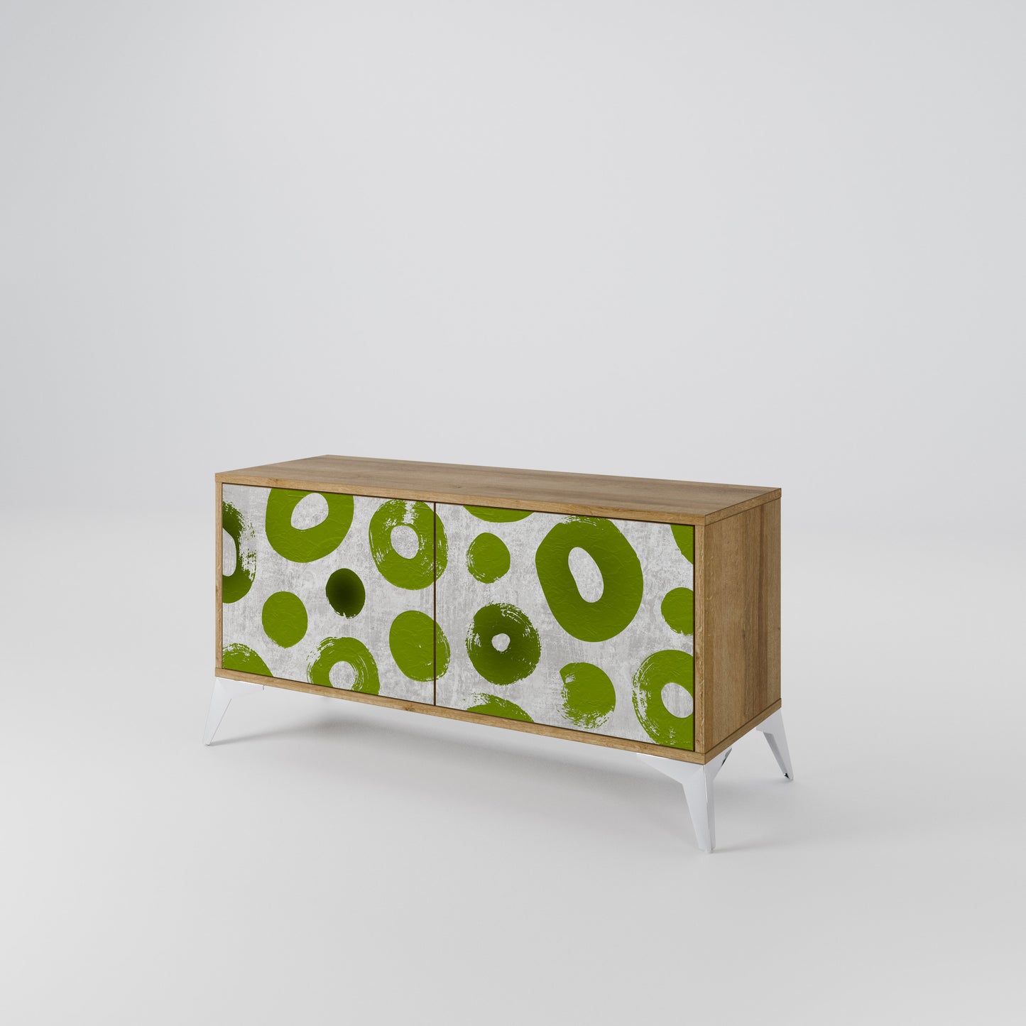 GREEN RHAPSODY Compact 2-Door TV Cabinet