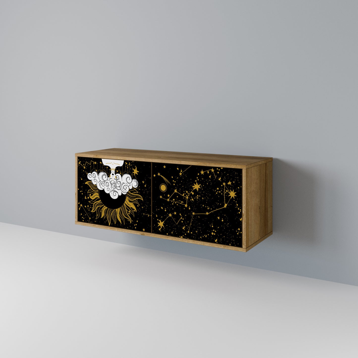 STELLAR CONSTELLATIONS Móvel de TV Compacto de 2 Portas