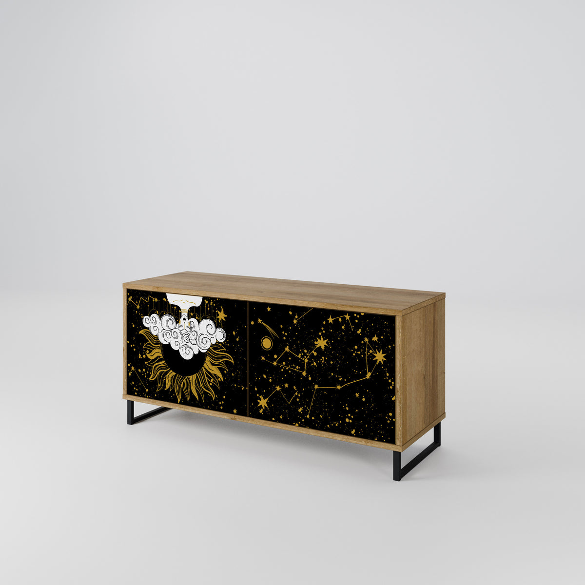 STELLAR CONSTELLATIONS Móvel de TV Compacto de 2 Portas