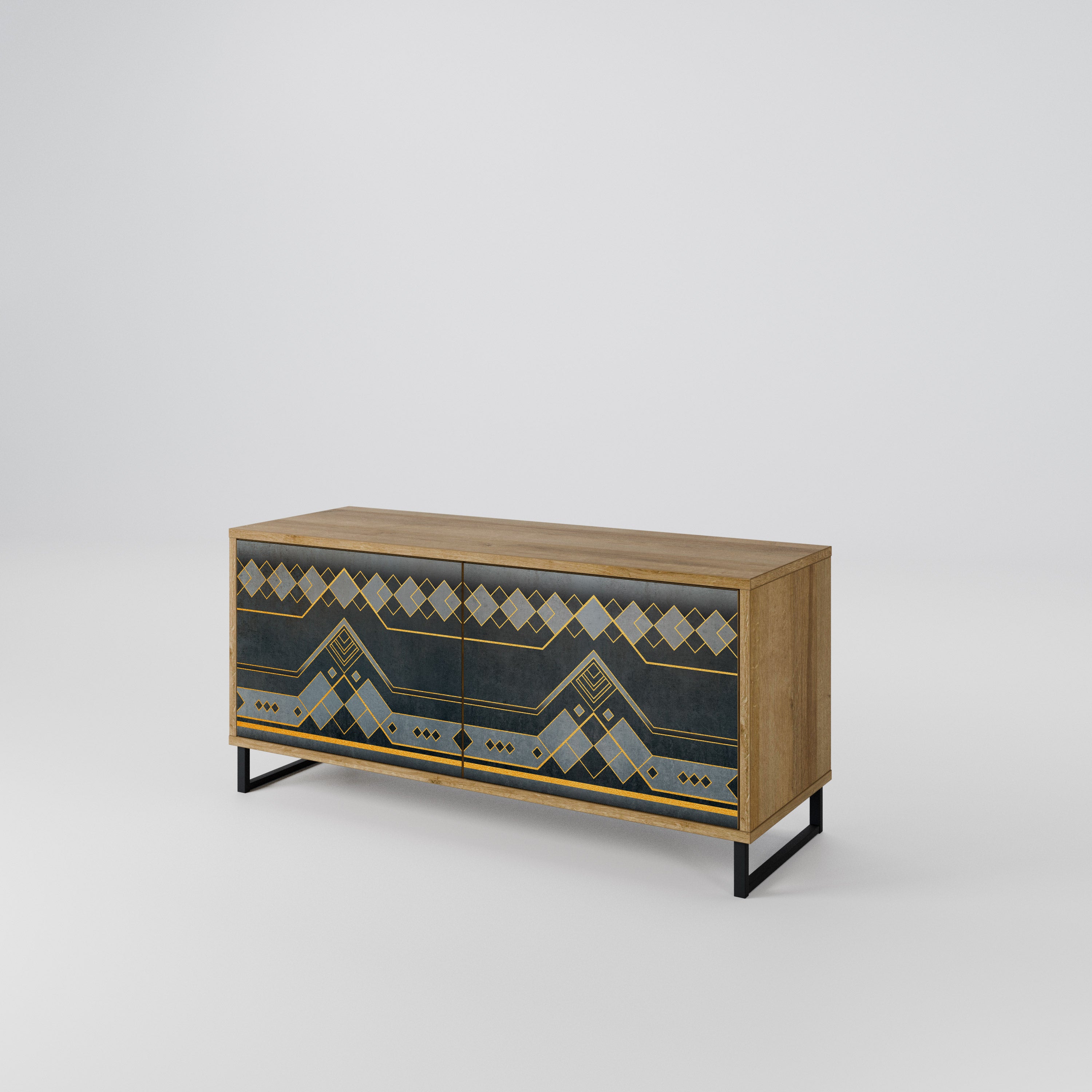 ROYAL ORDINARINESS Compact 2-Door TV Cabinet