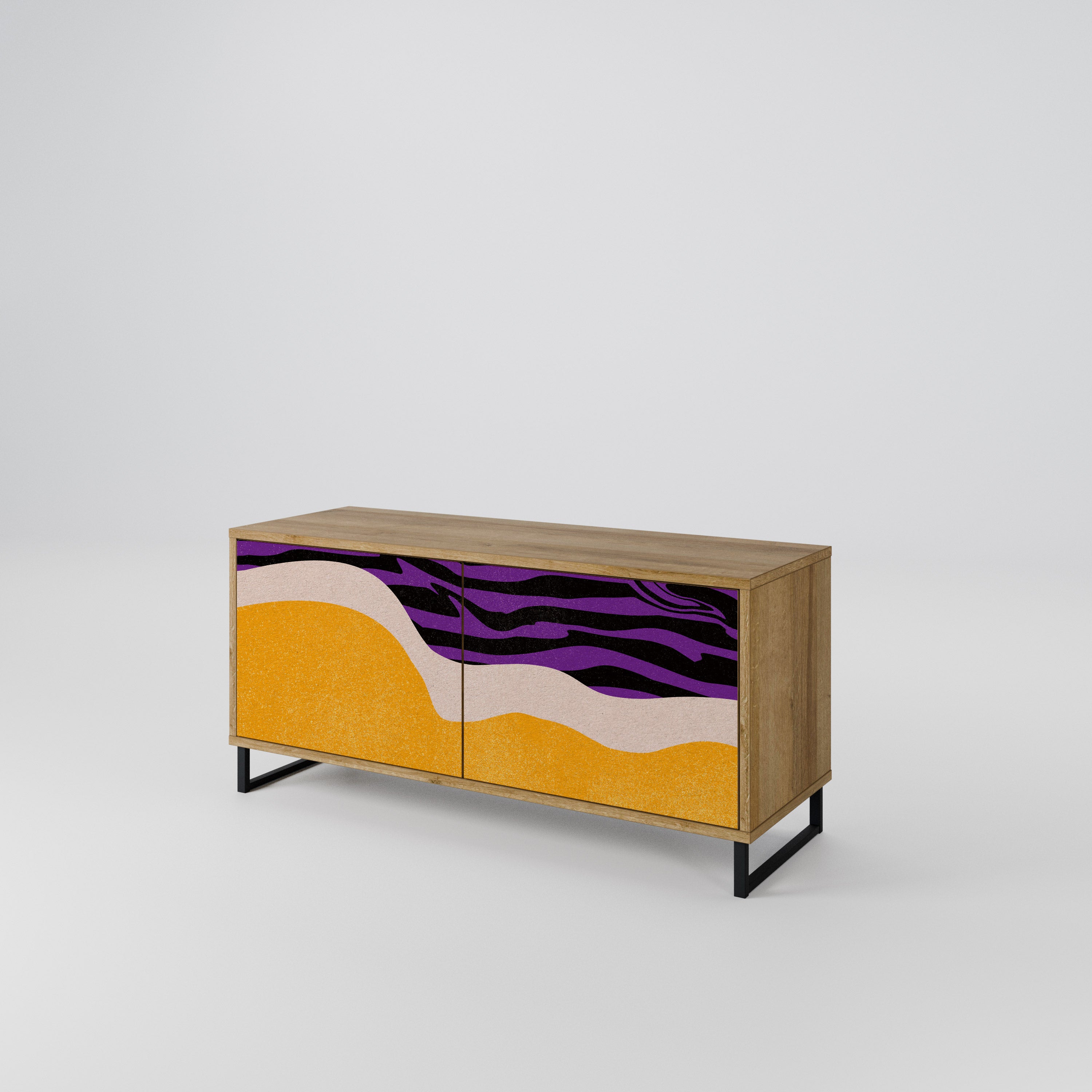 INDEPENDENT BORDER Compact 2-Door TV Cabinet