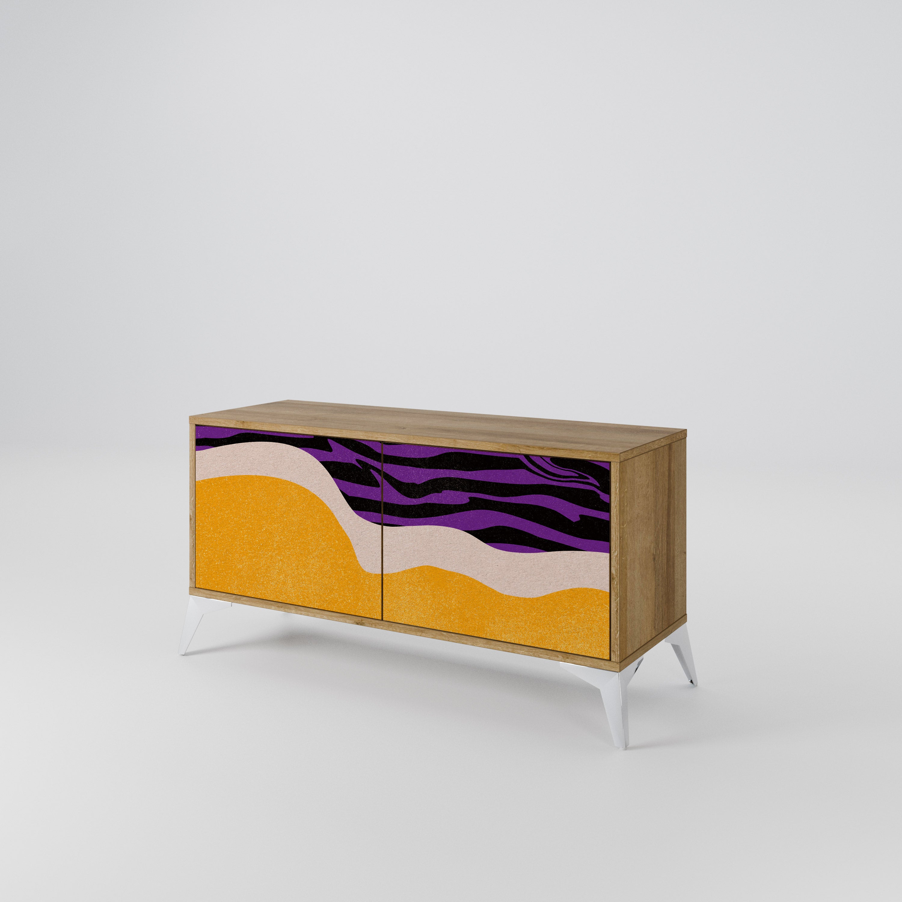 INDEPENDENT BORDER Compact 2-Door TV Cabinet