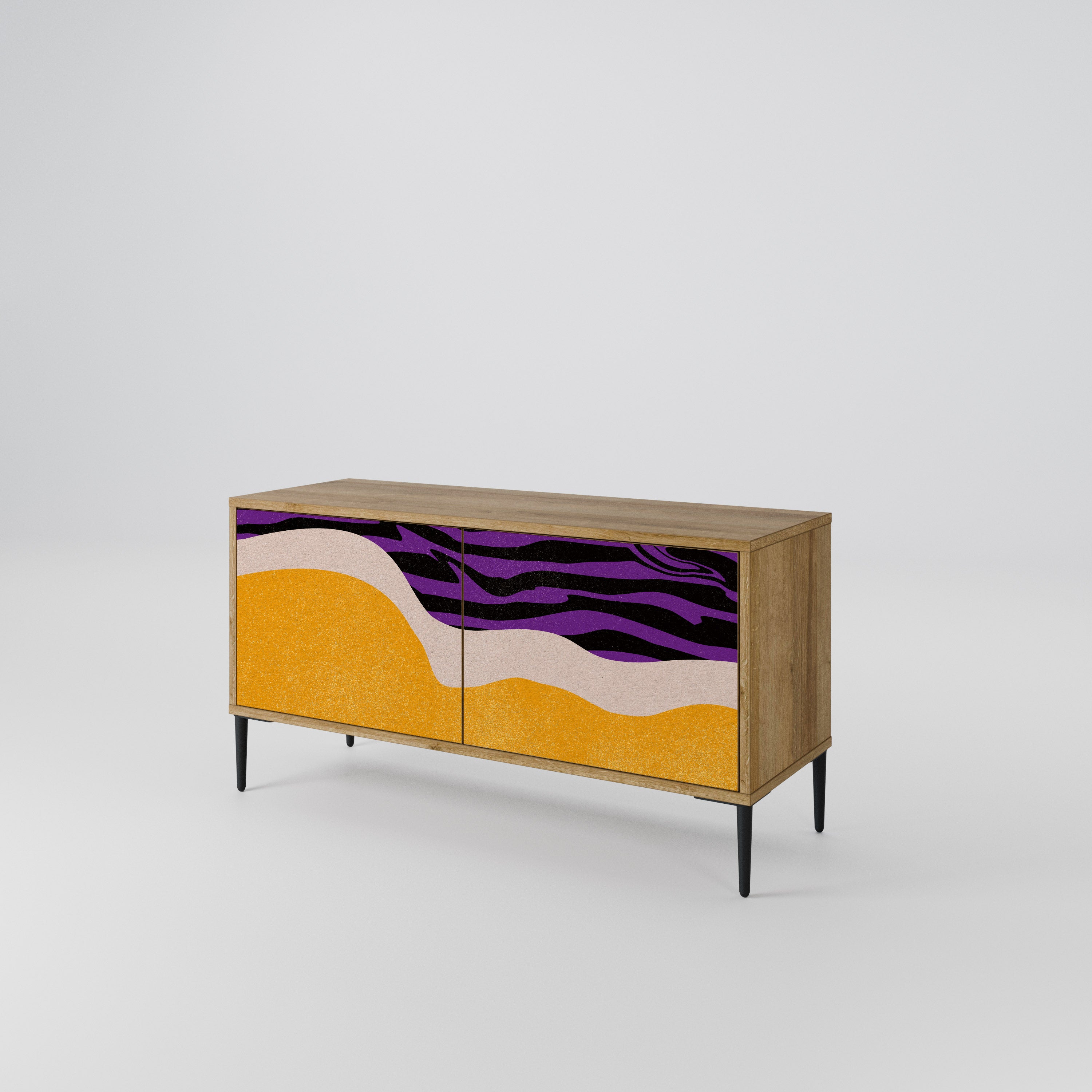 INDEPENDENT BORDER Compact 2-Door TV Cabinet