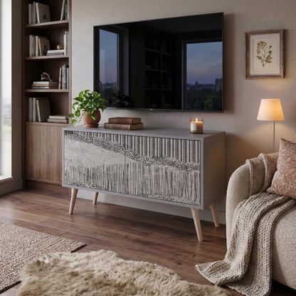 GRAIN LINES Móvel de TV Compacto de 2 Portas