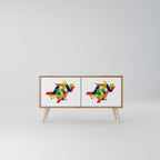 FUTURE SIGN Compact 2-Door TV Cabinet