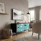 PATHS TO HAPPINESS Compact 2-Door TV Cabinet