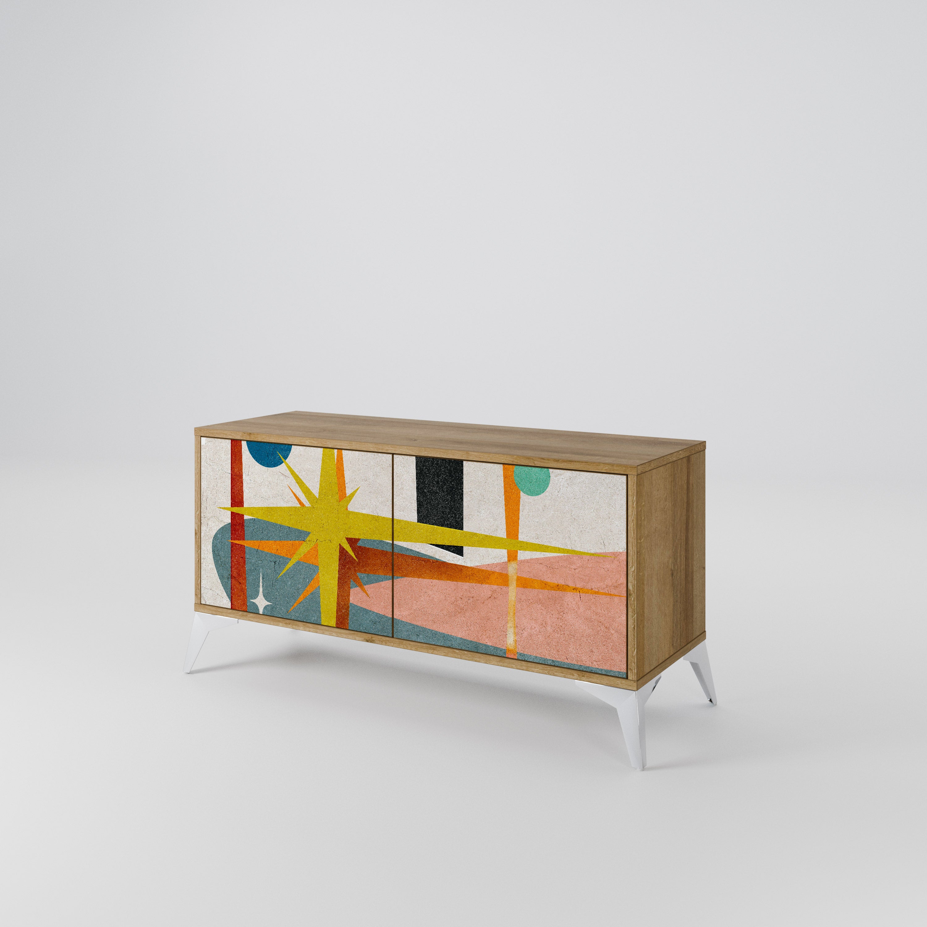 INTERSTELLAR VIBES Móvel de TV Compacto de 2 Portas