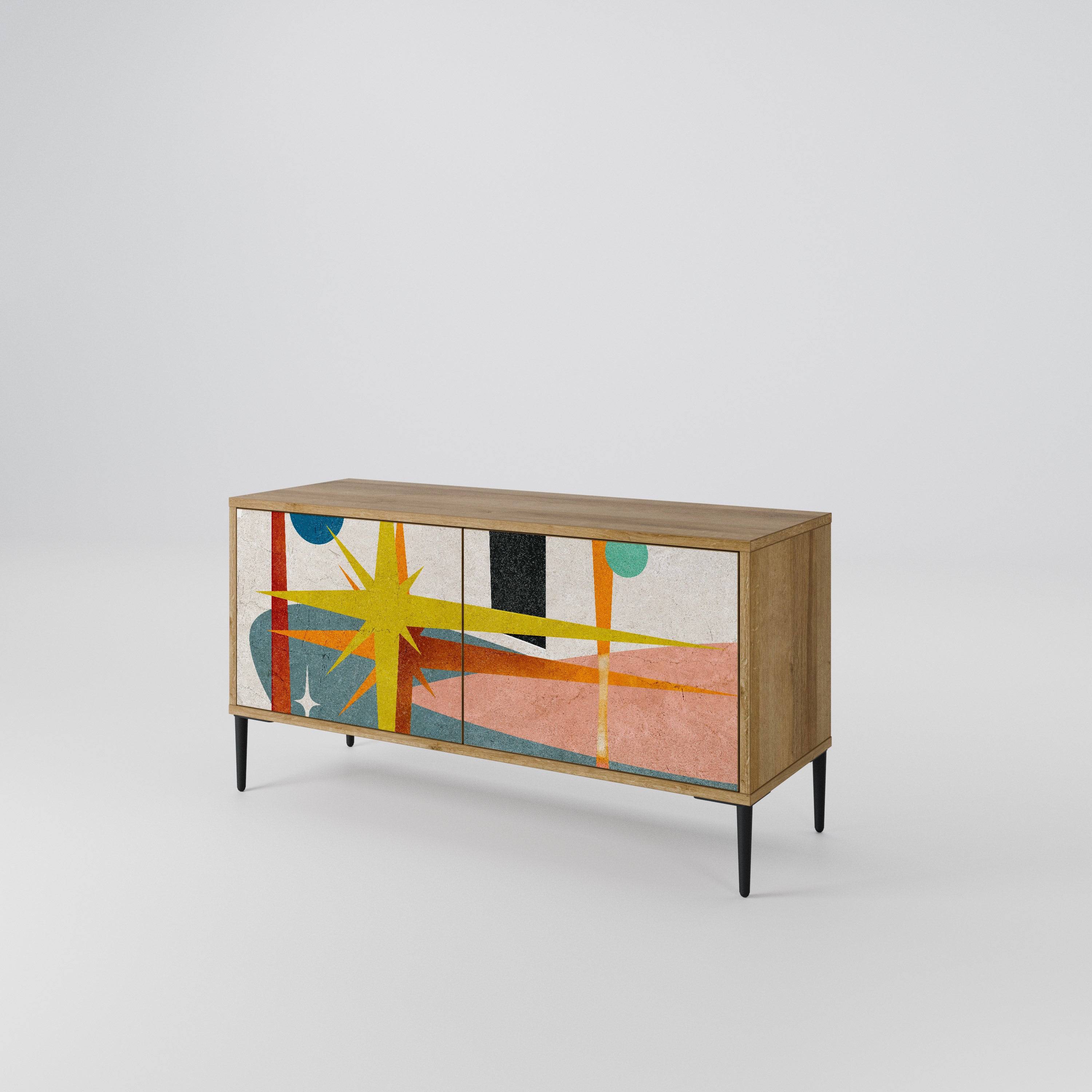 INTERSTELLAR VIBES Móvel de TV Compacto de 2 Portas