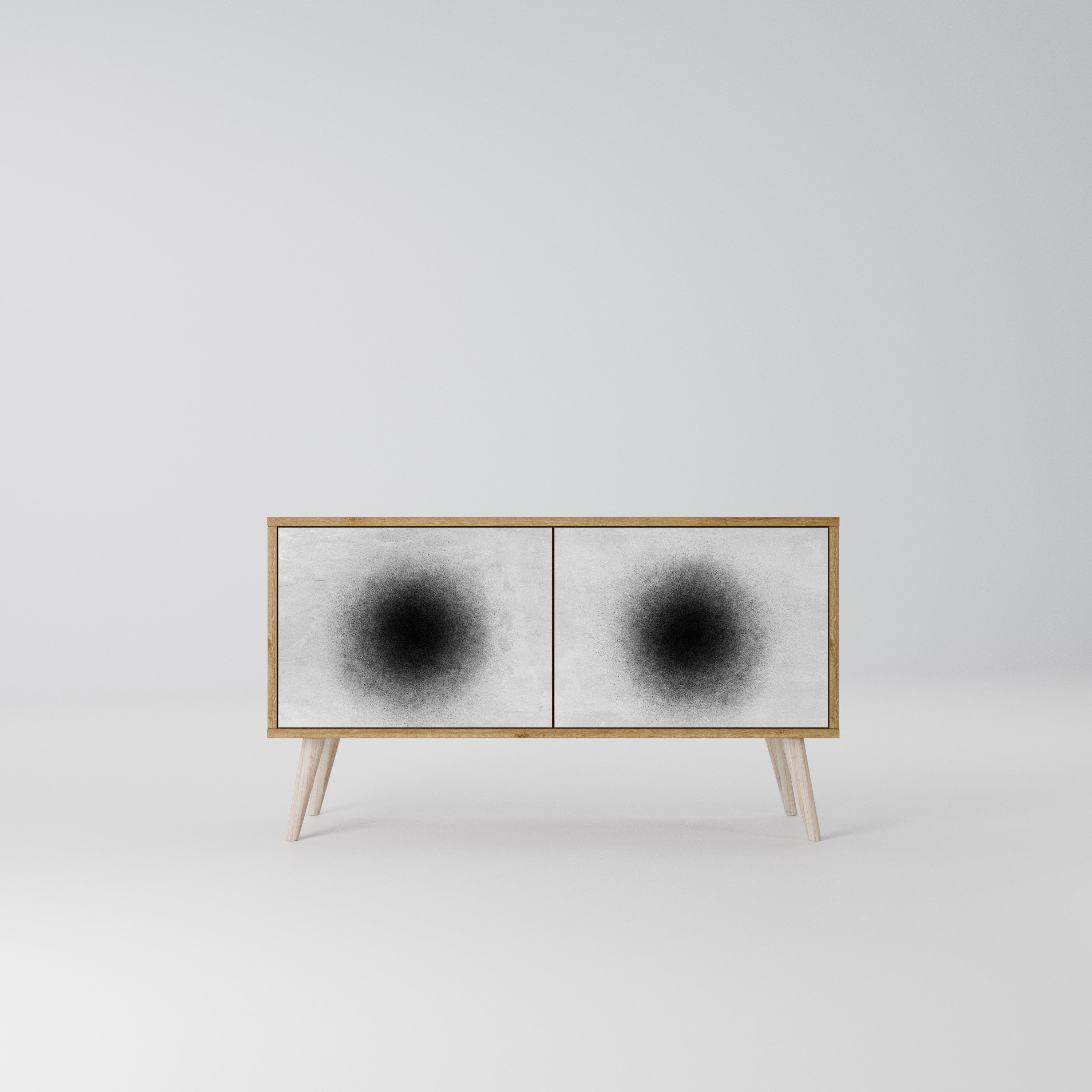 BLACK HOLE Compact 2-Door TV Cabinet