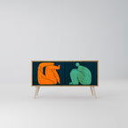 TOGETHER BUT SEPARATELY Compact 2-Door TV Cabinet