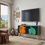 TOGETHER BUT SEPARATELY Compact 2-Door TV Cabinet