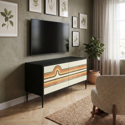 EXCEPTIONAL STREAM Móvel de TV Compacto de 2 Portas