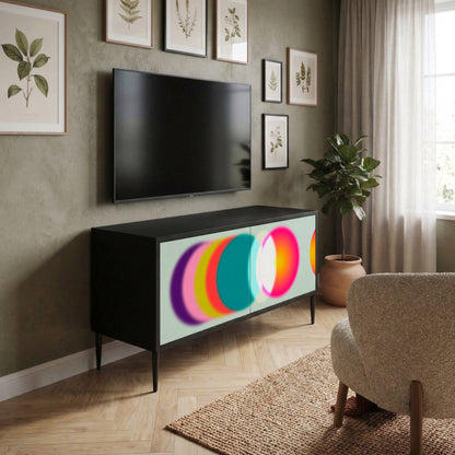 SYMPHONY OF COLORS Móvel de TV Compacto de 2 Portas