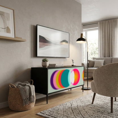 SYMPHONY OF COLORS Móvel de TV Compacto de 2 Portas