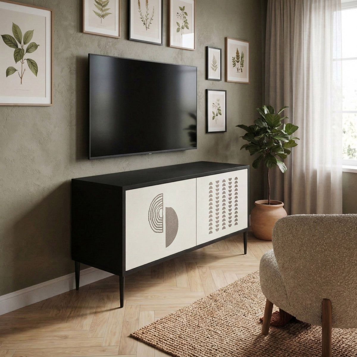HARMONY ESSENCE Móvel de TV Compacto de 2 Portas