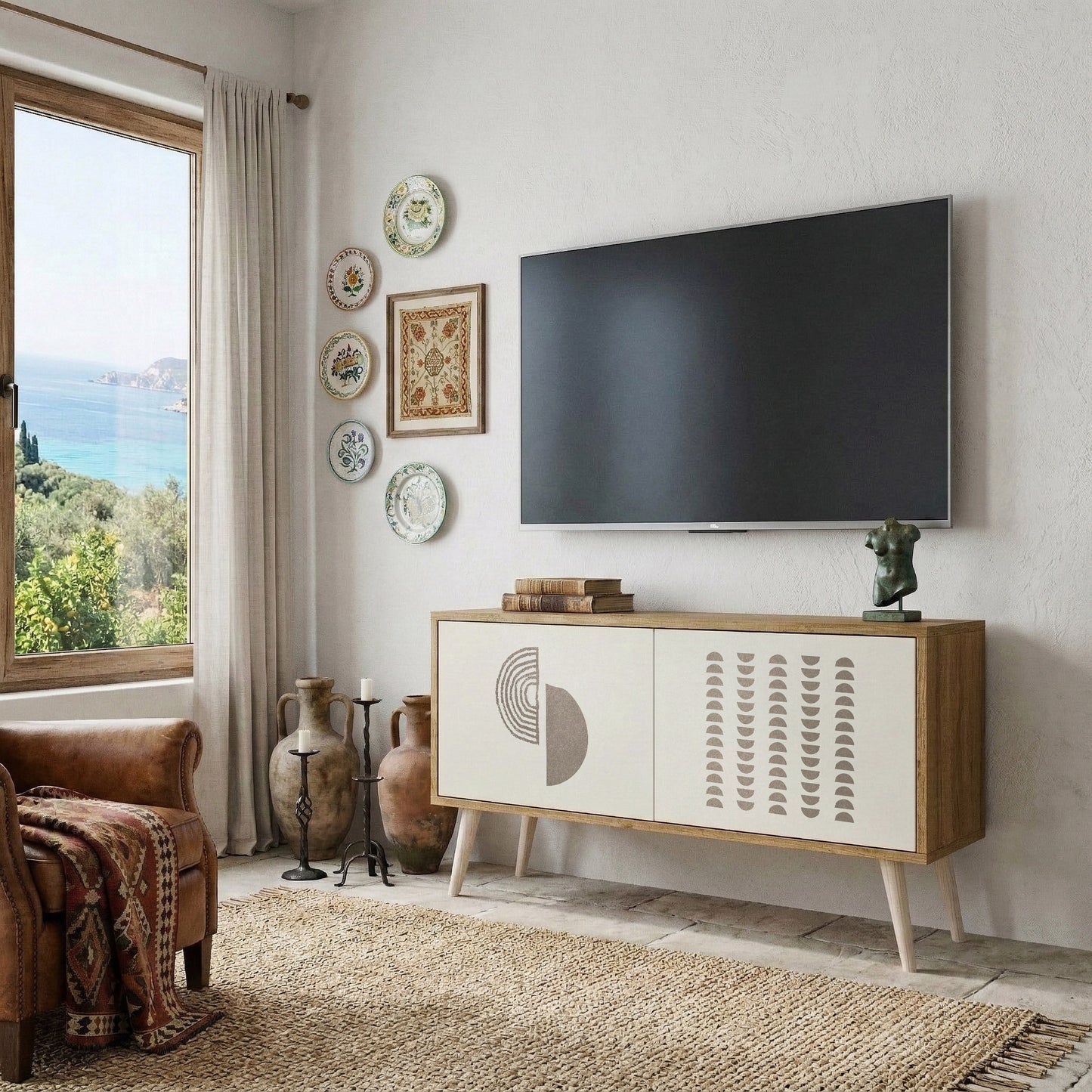 HARMONY ESSENCE Móvel de TV Compacto de 2 Portas