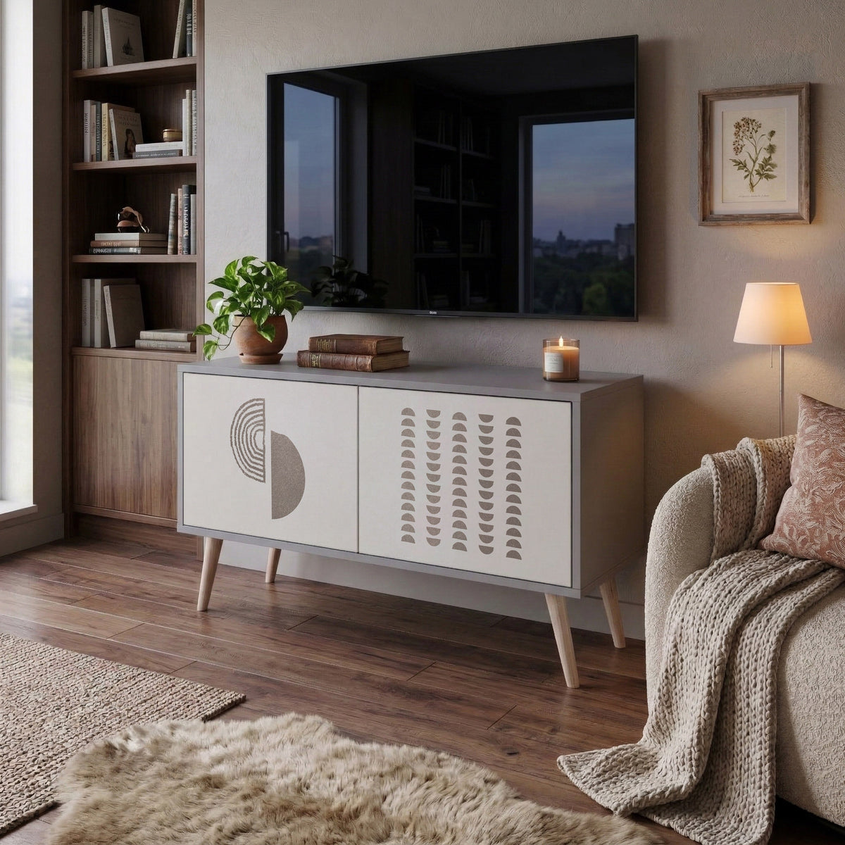 HARMONY ESSENCE Móvel de TV Compacto de 2 Portas