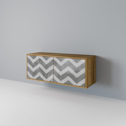 TOUGH ZIG ZAG Móvel de TV Compacto de 2 Portas