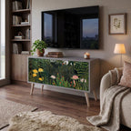 VIRGIN FOREST WITH SUNSET Compact 2-Door TV Cabinet