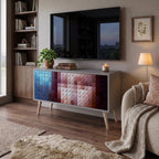 CONSTRUCTIVE ART Compact 2-Door TV Cabinet