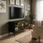 MIDNIGHT SPROUT Compact 2-Door TV Cabinet