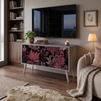 FLORAL WHISPER Compact 2-Door TV Cabinet