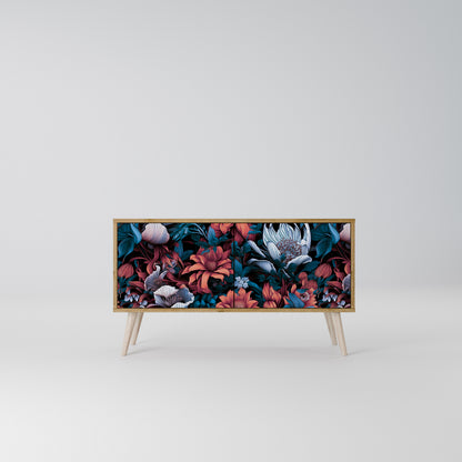 ETHEREAL BLOSSOMS Compact 2-Door TV Cabinet