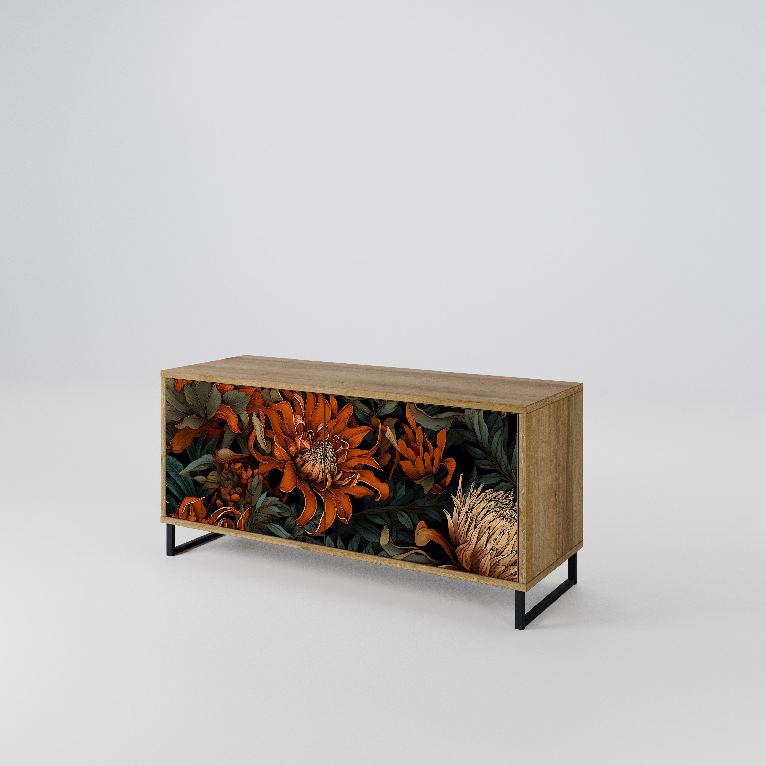 DAWN BLOOM Compact 2-Door TV Cabinet