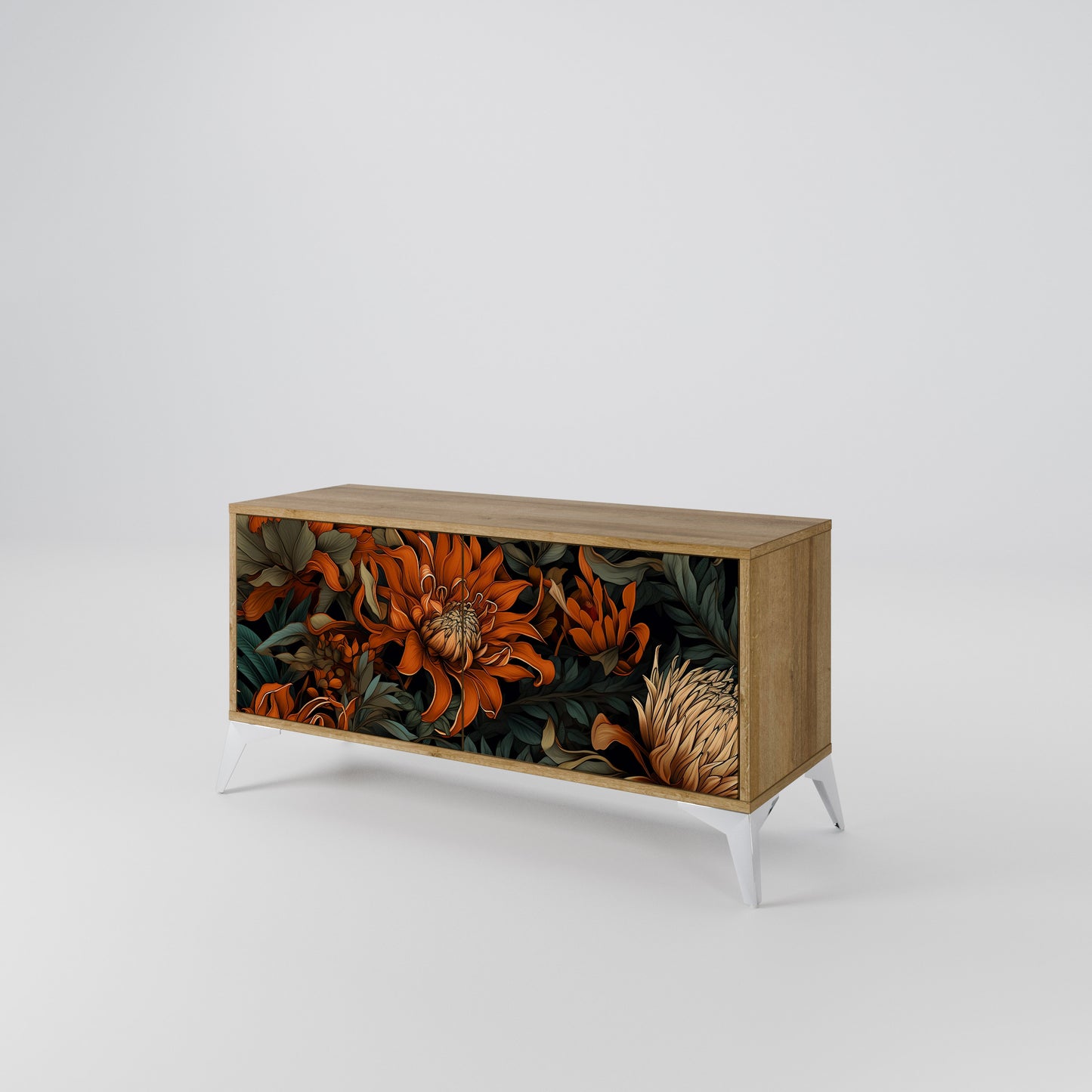 DAWN BLOOM Móvel de TV Compacto de 2 Portas