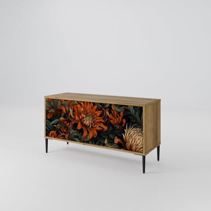 DAWN BLOOM Móvel de TV Compacto de 2 Portas