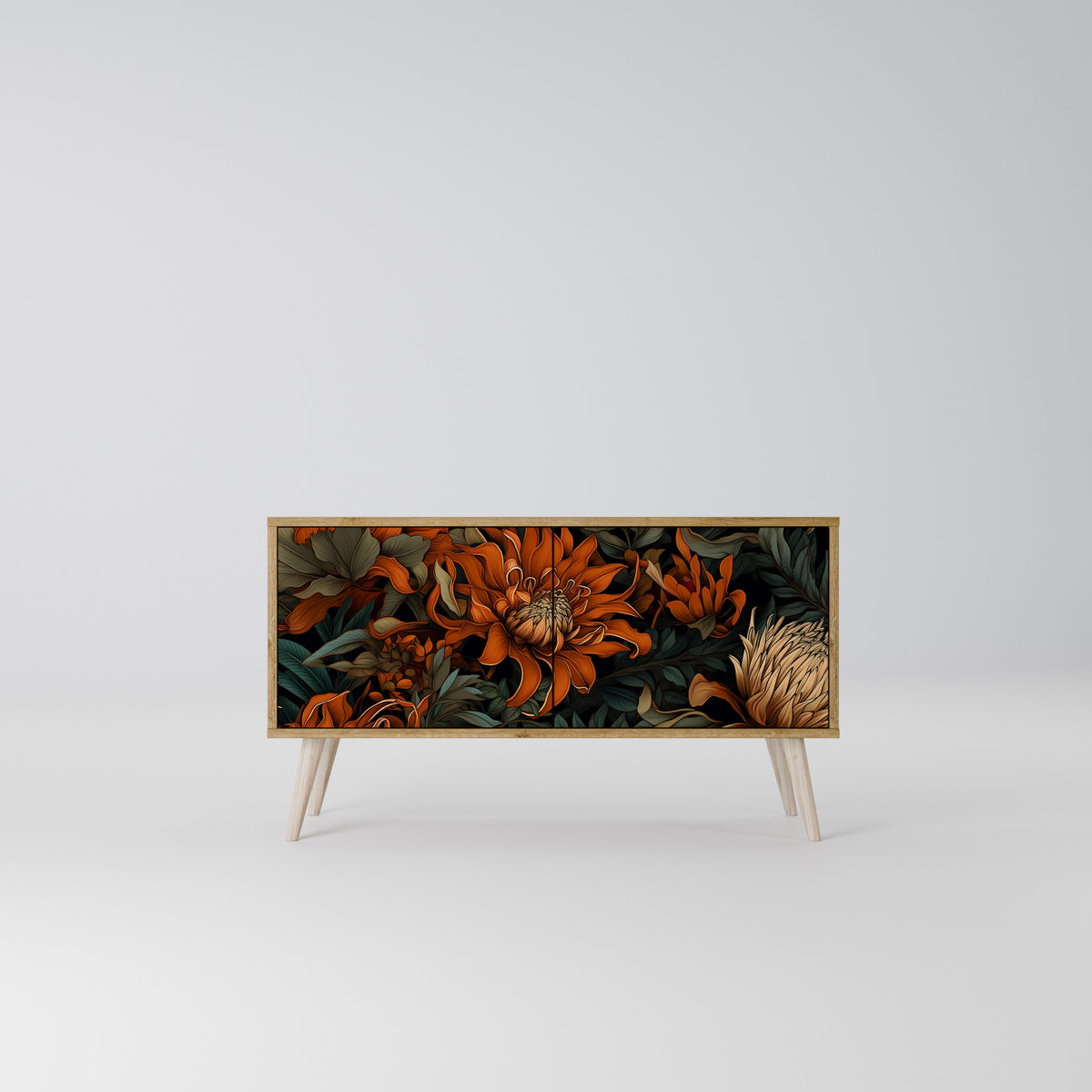 DAWN BLOOM Móvel de TV Compacto de 2 Portas