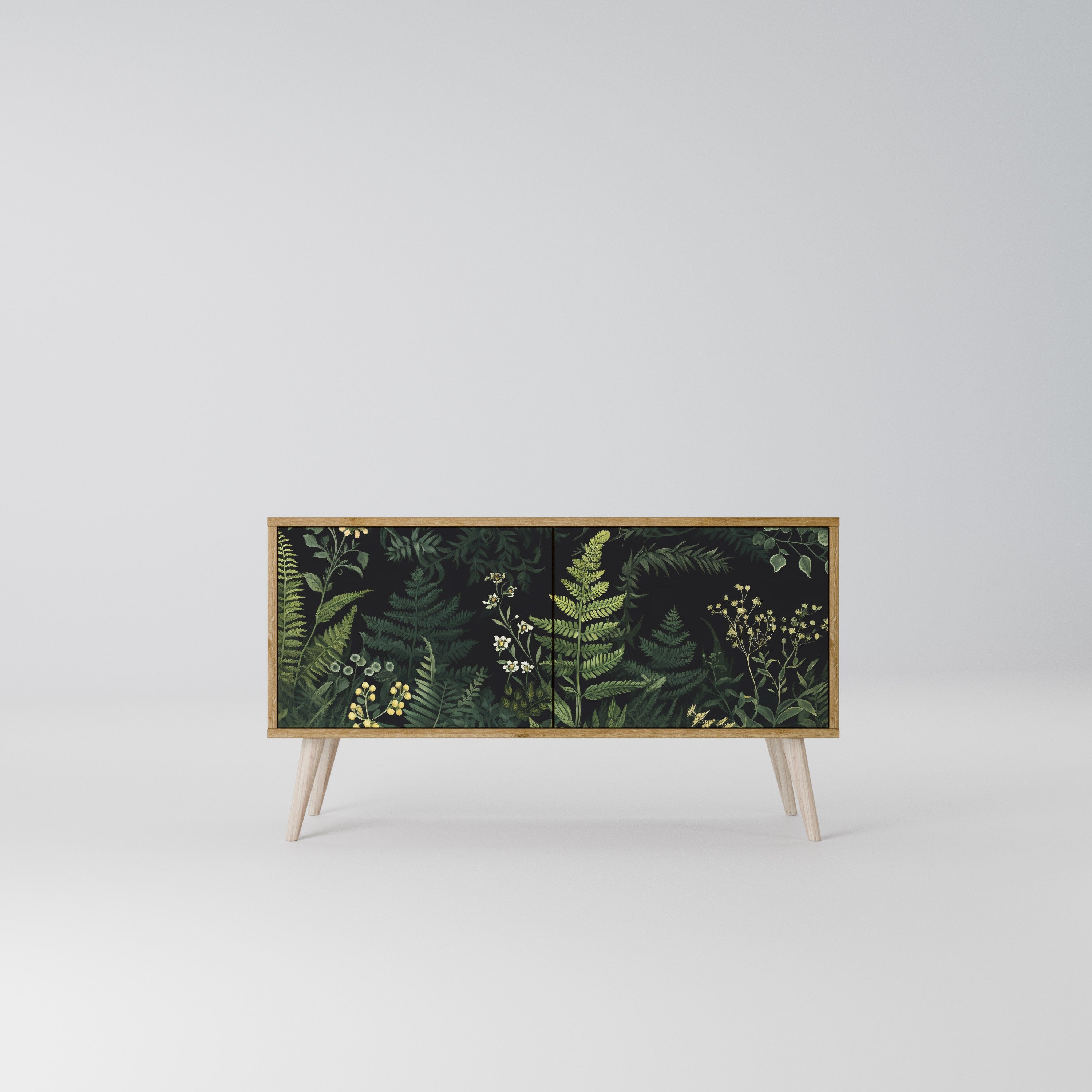 FERN FLOWERS Compact 2-Door TV Cabinet