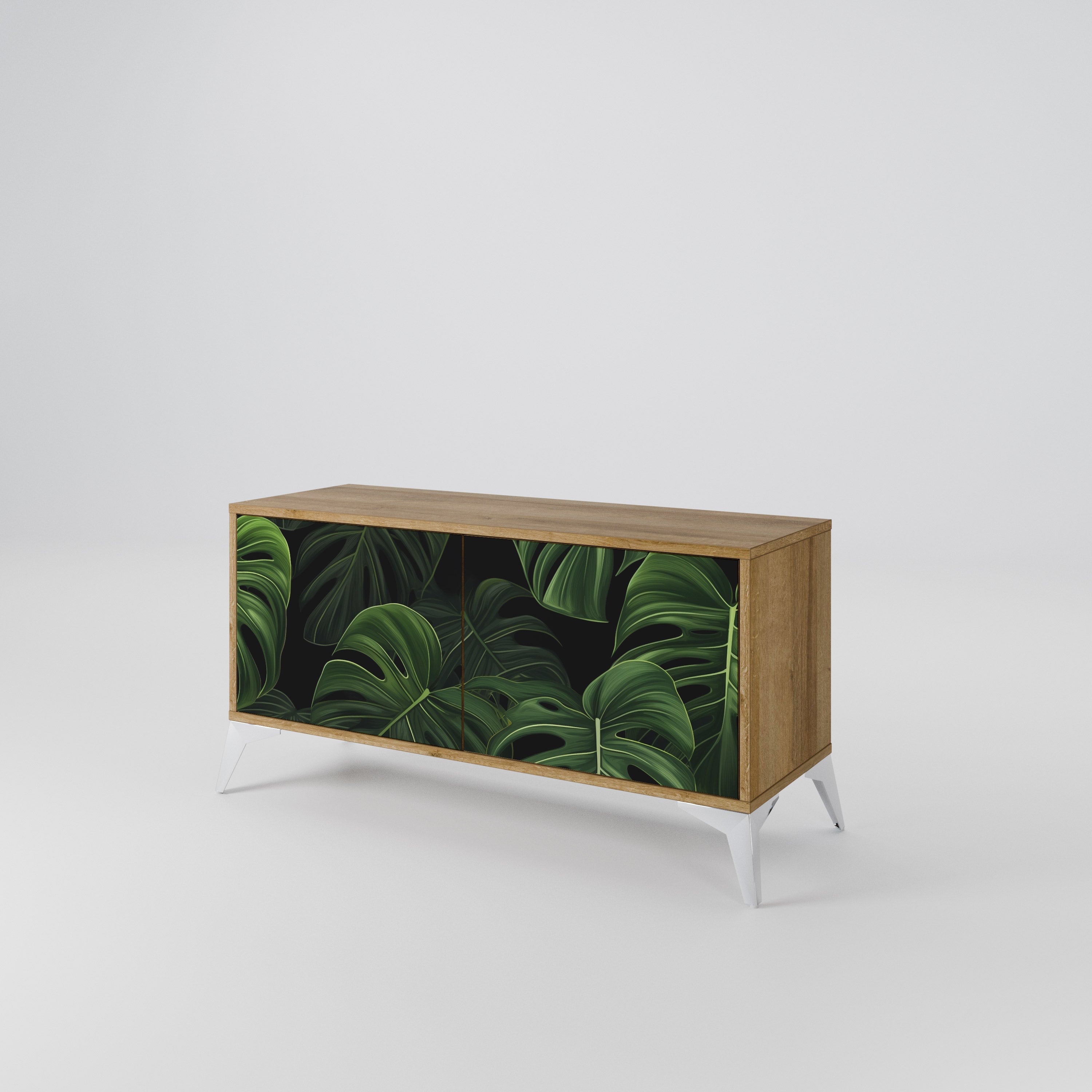 INFINITE MONSTERA Compact 2-Door TV Cabinet