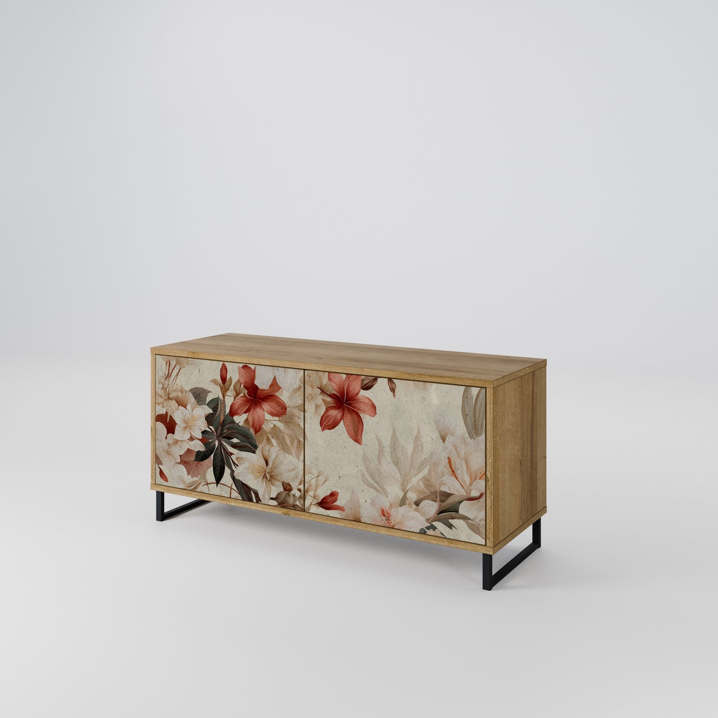PETAL HARMONY Móvel de TV Compacto de 2 Portas